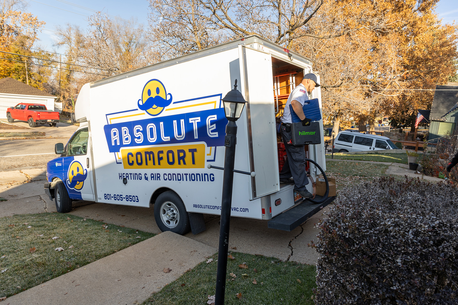 HVAC Install – Absolute Comfort - Ogden, Utah Absolute Comfort technicians arrive for Ogden HVAC system install